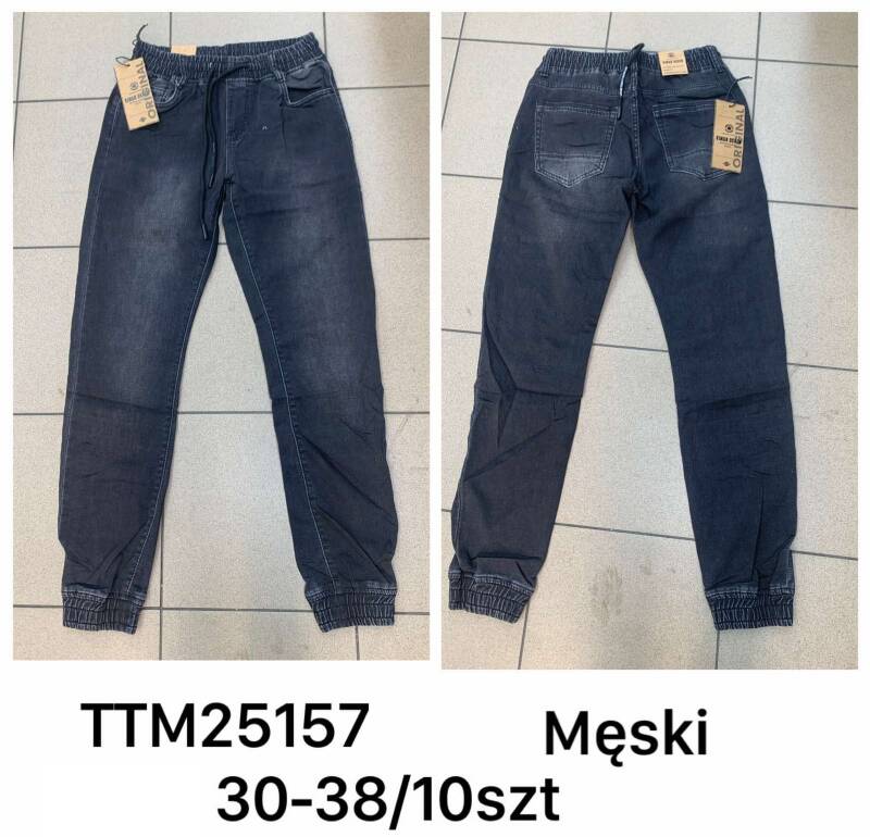 Spodnie jeansy meskie Roz 30-38, 1 Kolor Paczka 10 szt
